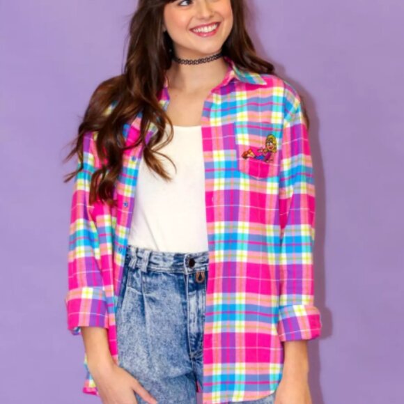 NWOT Cakeworthy DISNEY Lizzie McGuire Cartoon Lizzie Outfit Repeater Flannel - Picture 4 of 11